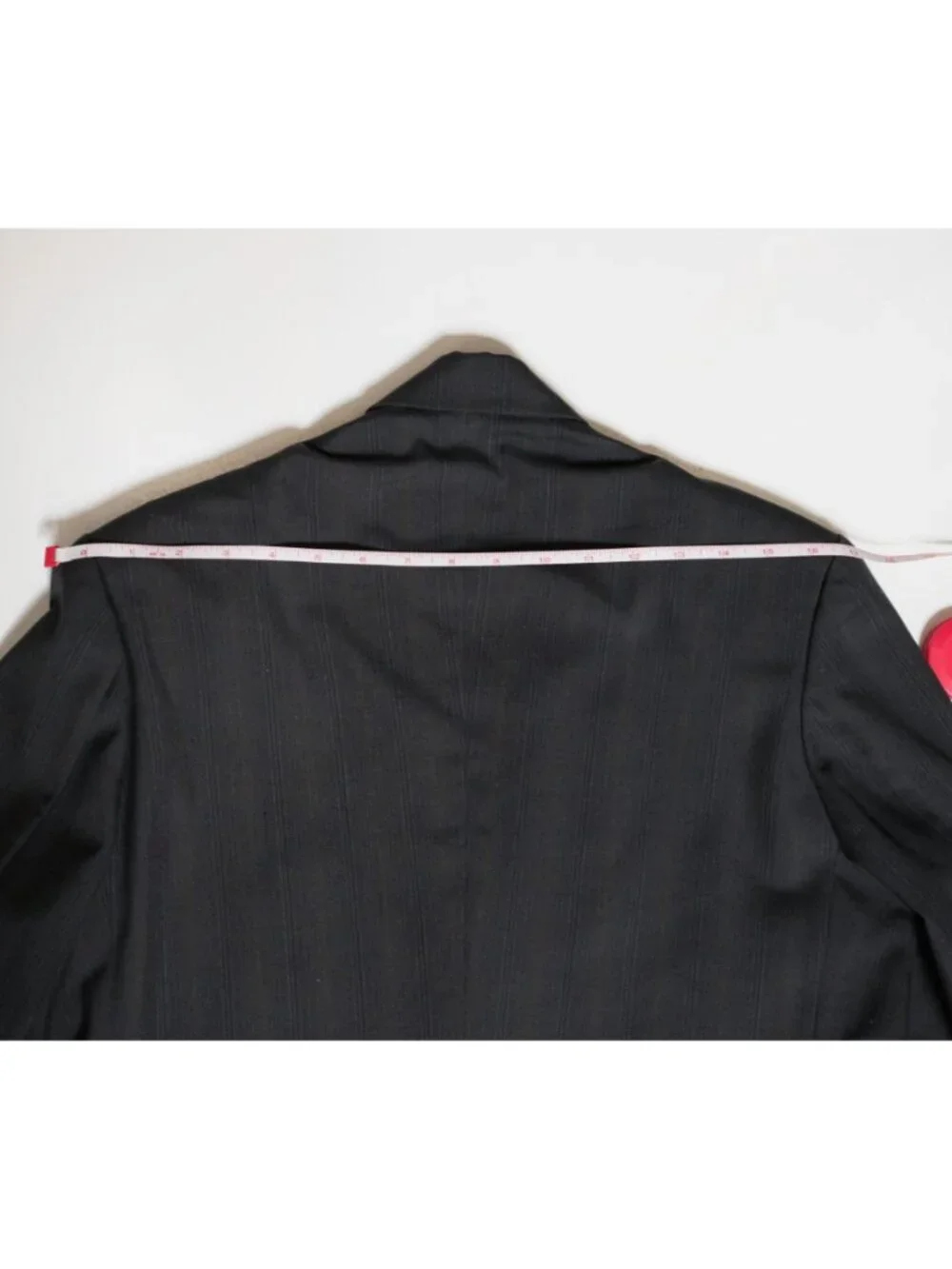 Vintage MINOVA ENGLAND Super 110's Black Wool Striped Blazer - Picture 11 of 12